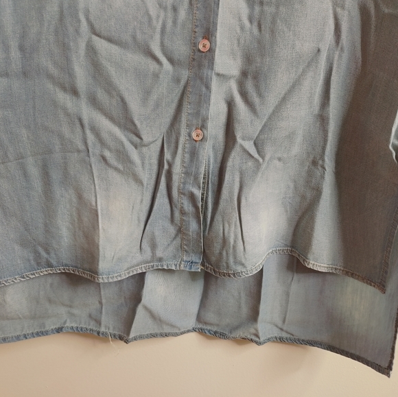 Washed Denim Button Tunic - Picture 8 of 8